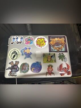 2011 Apple Silver 13" Laptop with Stickers